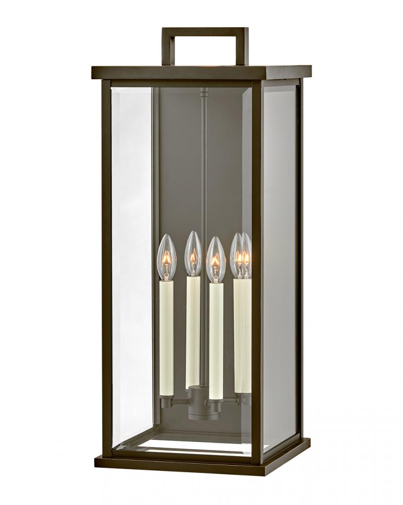 Large Wall Mount Lantern - Bronze