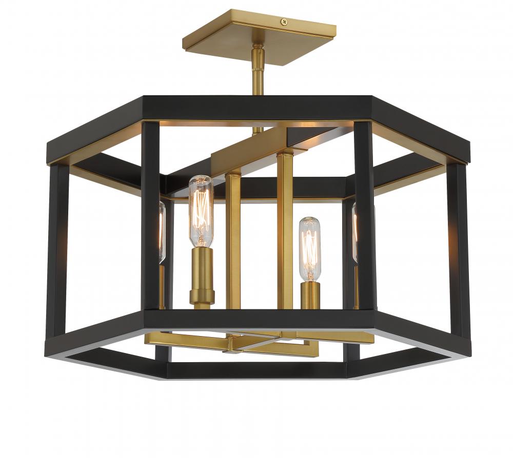 Union Estates - 4 Light Semi Flush