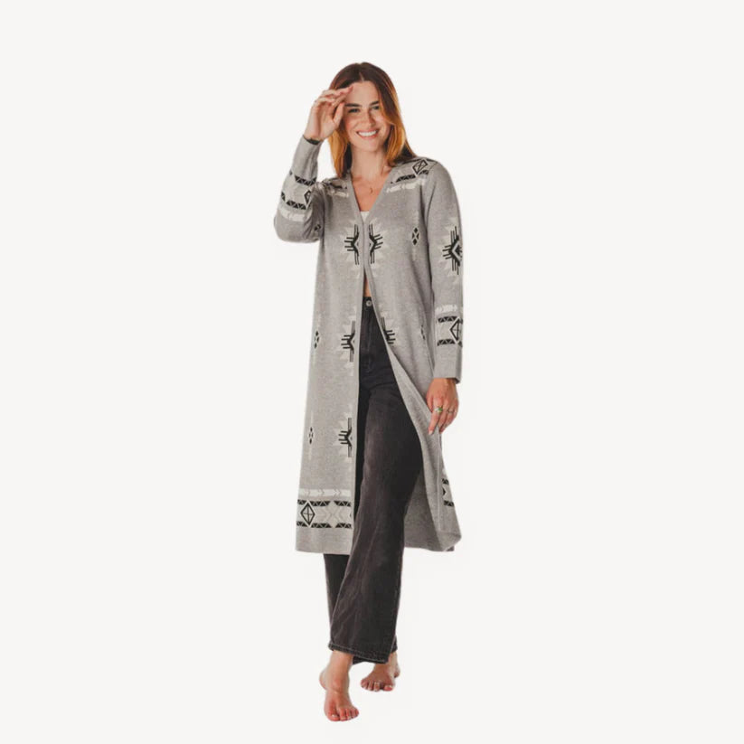 Long Jacquard Sweater