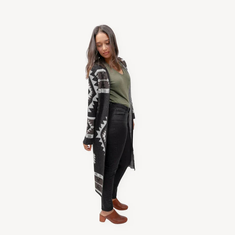 Long Jacquard Sweater