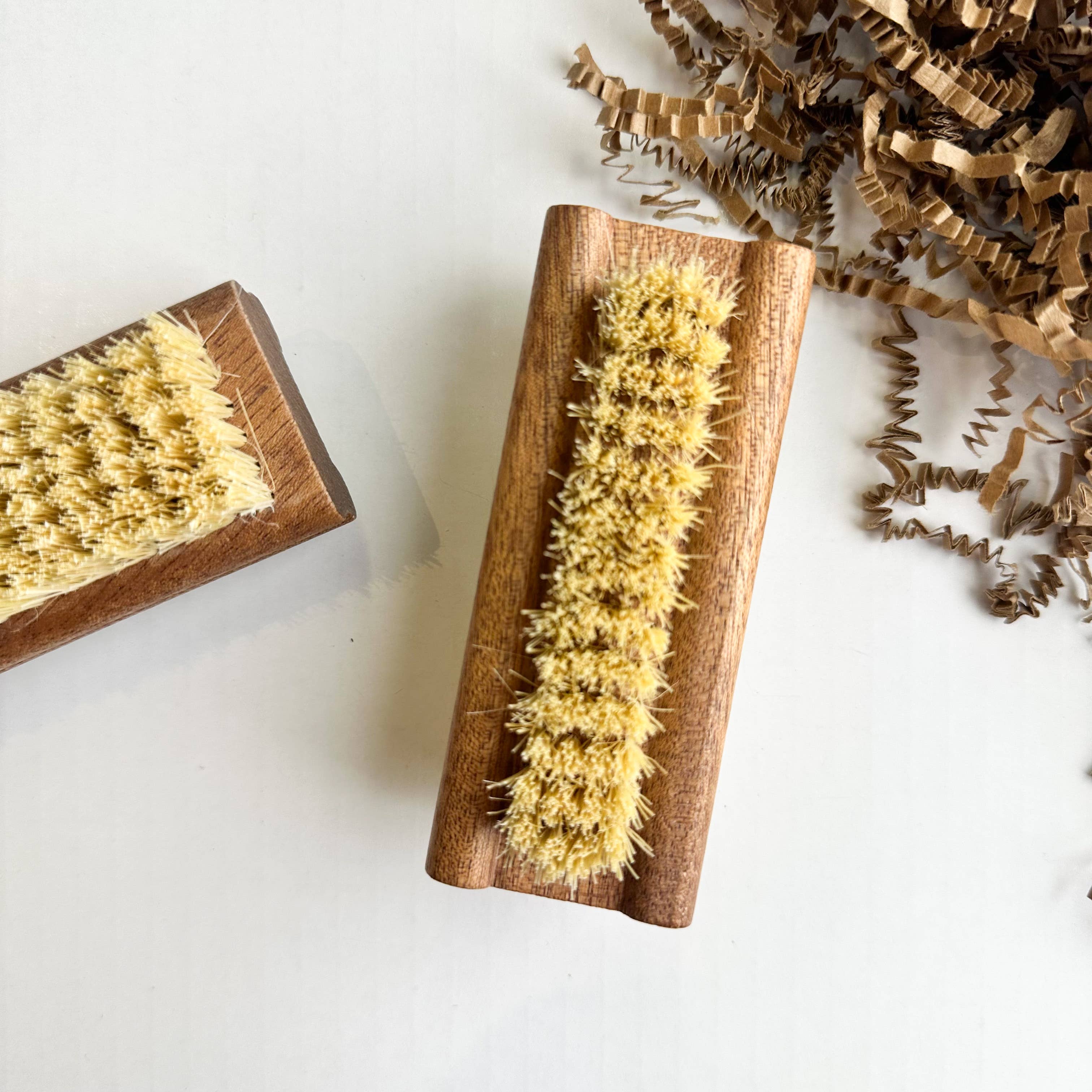 Wooden Nail Brush with Natural Bristles