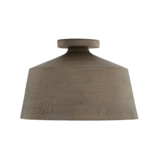 Load image into Gallery viewer, 1-Light Tapered Metal Semi Flush in Clay
