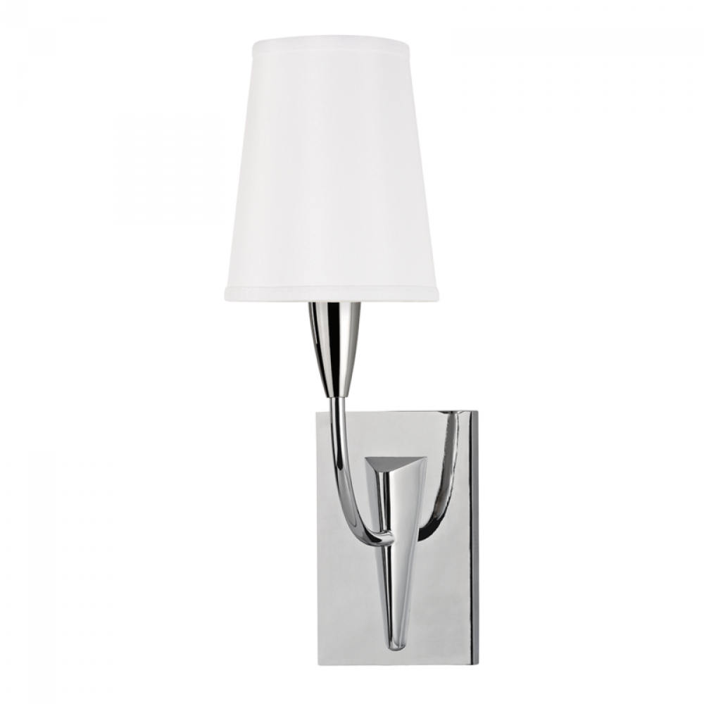 1 LIGHT WALL SCONCE w/WHITE SHADE