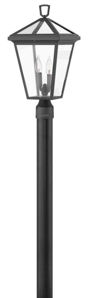 Medium Post Top or Pier Mount Lantern - Black