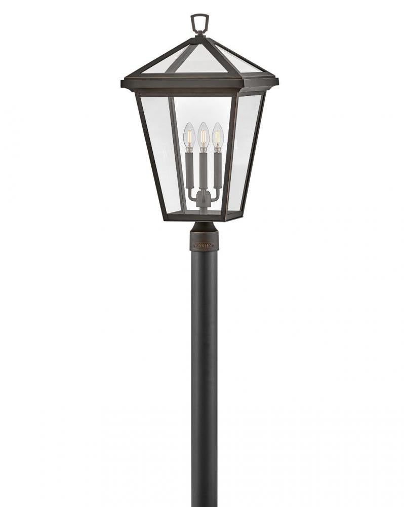 Large Post Top or Pier Mount Lantern - Bronze