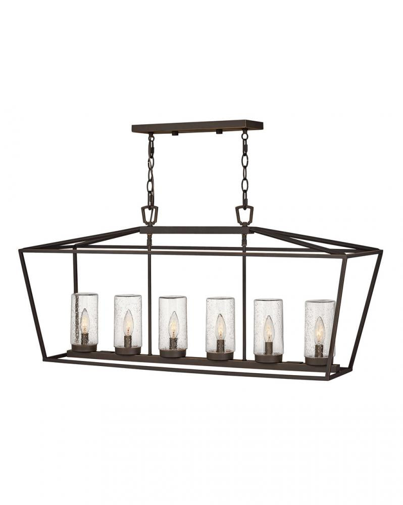 Medium Six Light Linear - Bronze