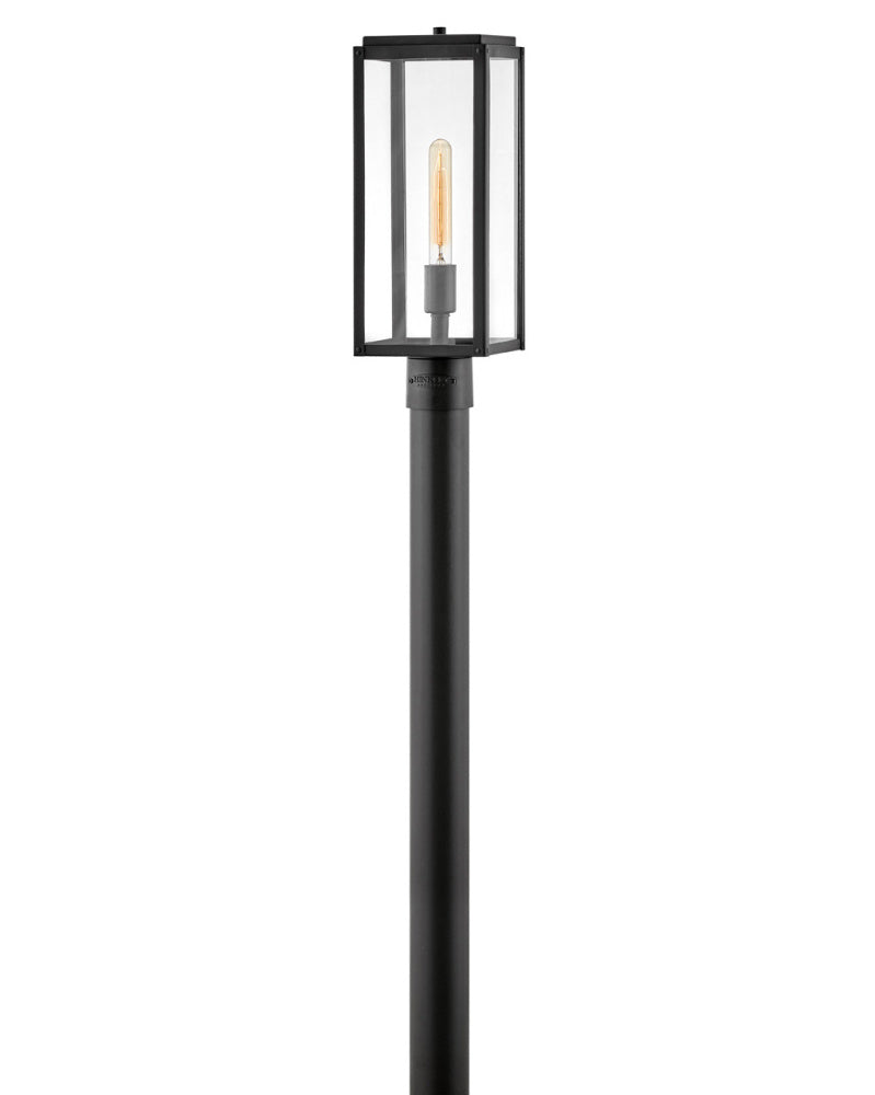 Medium Post Top or Pier Mount Lantern - Black