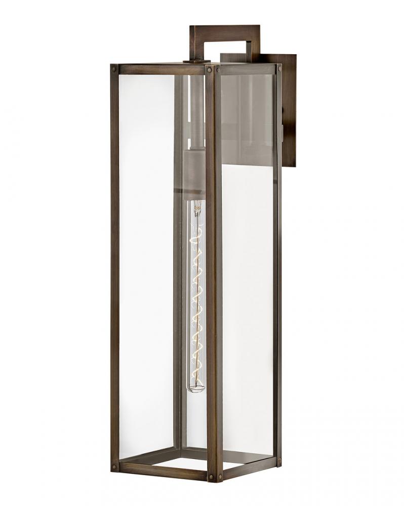 Large Wall Mount Lantern - Bronze