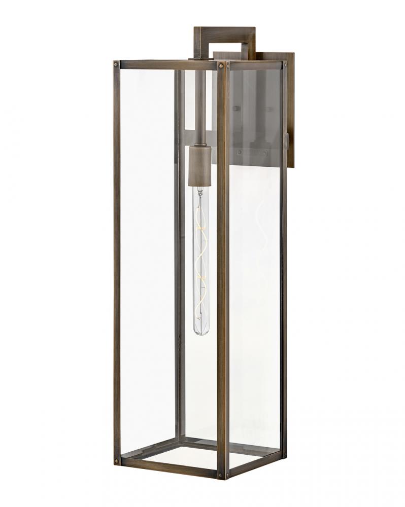 Large Wall Mount Lantern - Bronze