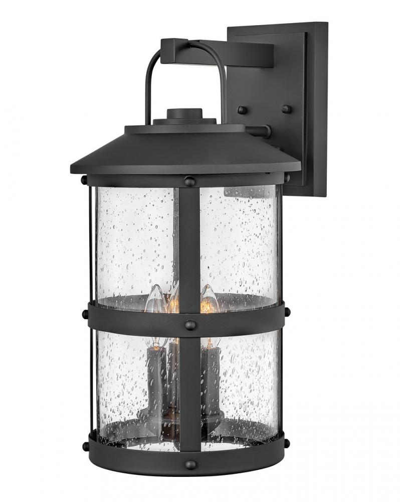 Medium Wall Mount Lantern - Black