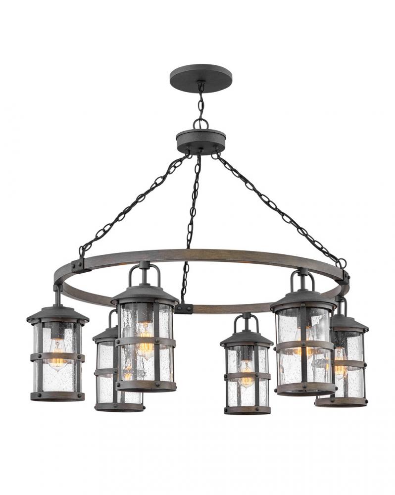Large Single Tier Chandelier - Black|Miscellaneous