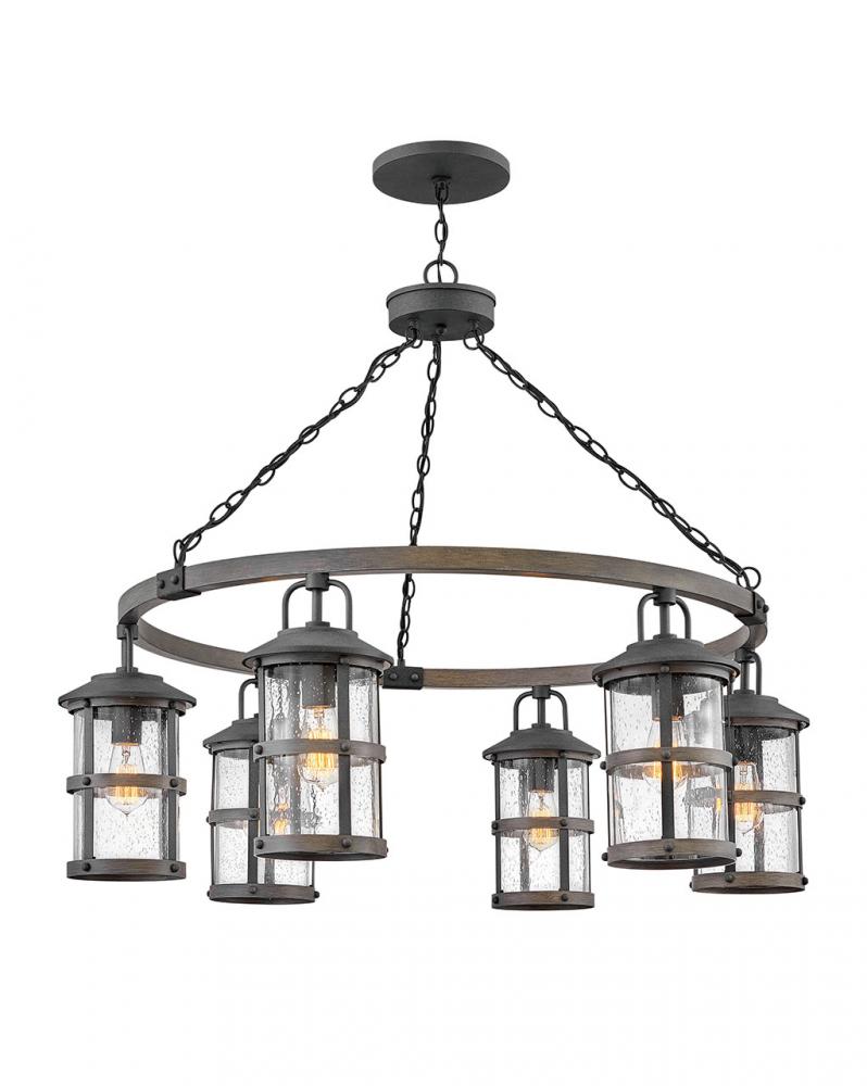 Large Single Tier Chandelier - Black|Miscellaneous