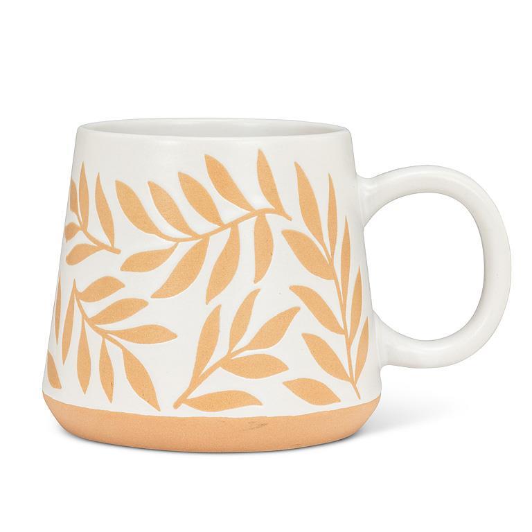Oversize Mug with Leaves by Abbott