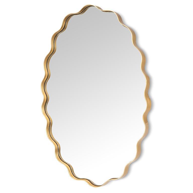 Scallop Edge Oval Mirror