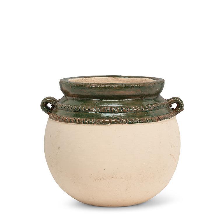 Planter with Coloured Rim (2 Sizes)