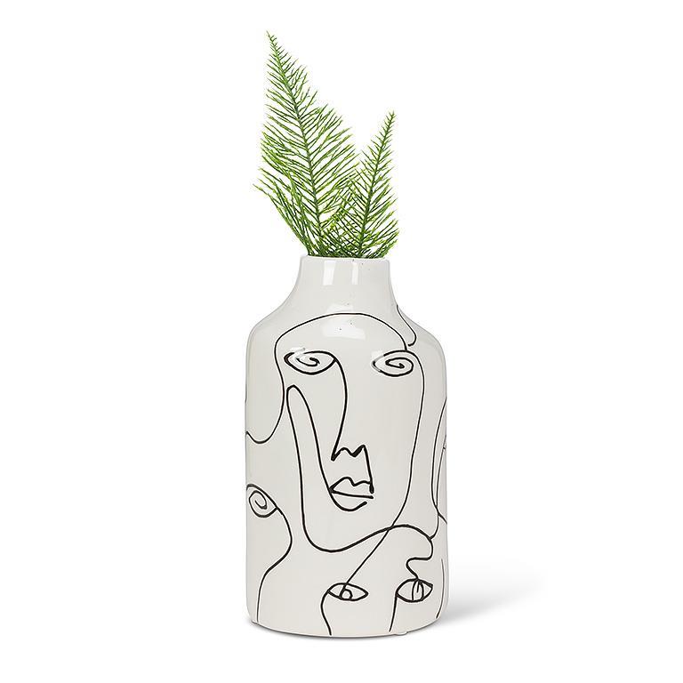 Medium Vase with Faces