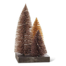 Load image into Gallery viewer, Glitter LED Trees on Square Base
