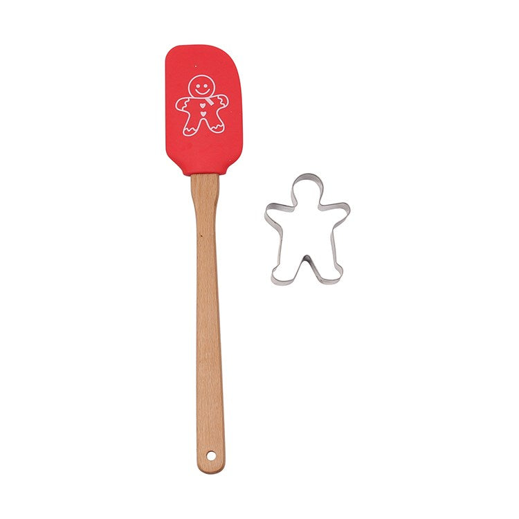 Gingerbread Spatula and Cookie Cutter Set