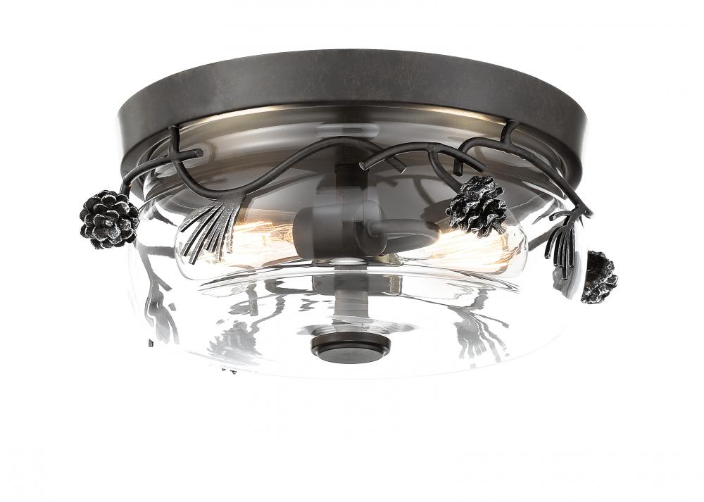 Ponderosa Ridge - 2 Light Flush Mount