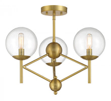 Load image into Gallery viewer, Auresa - 3 Light Semi Flush Fixture in Metal
