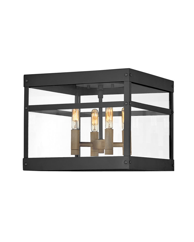 Small Flush Mount - Black
