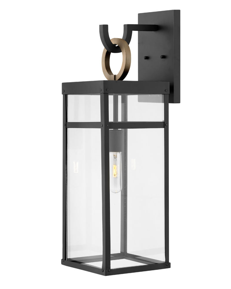 Large Wall Mount Lantern - Black