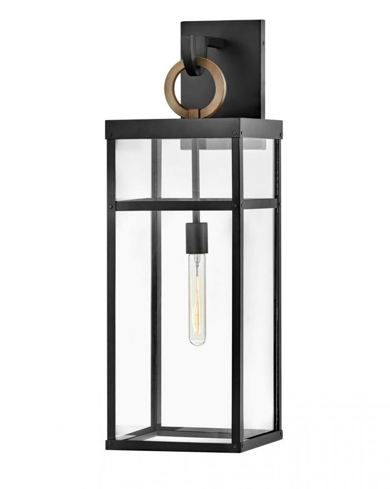 Large Wall Mount Lantern - Black