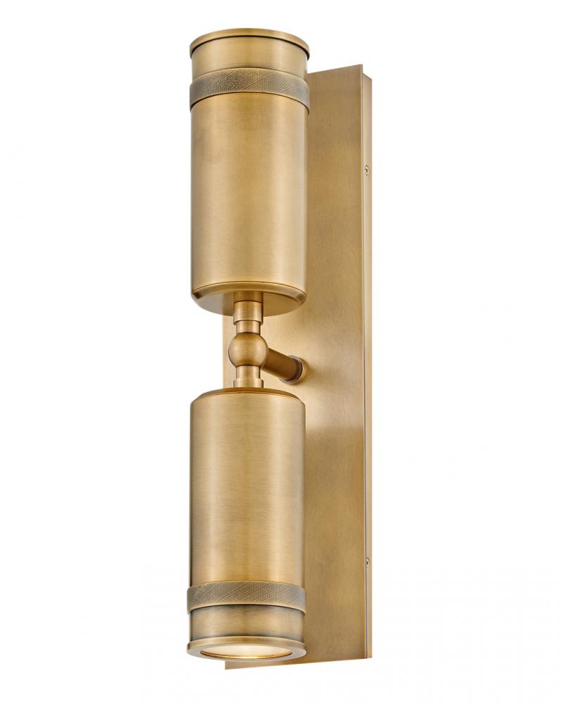 Medium Wall Mount Lantern - Brass