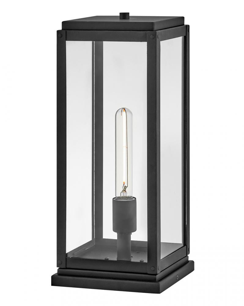 Medium Pier Mount Lantern - Black