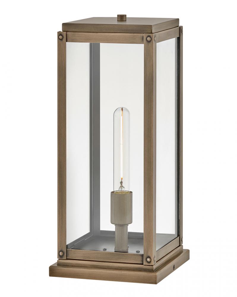 Medium Pier Mount Lantern - Bronze