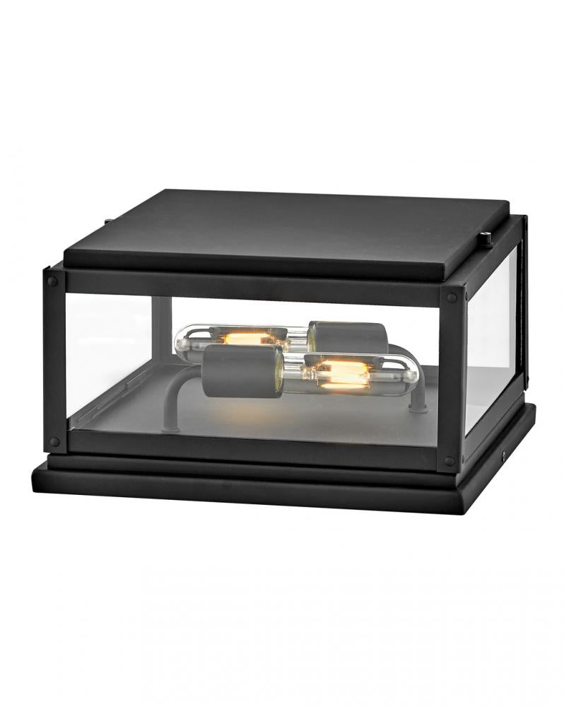 Small Pier Mount Lantern - Black