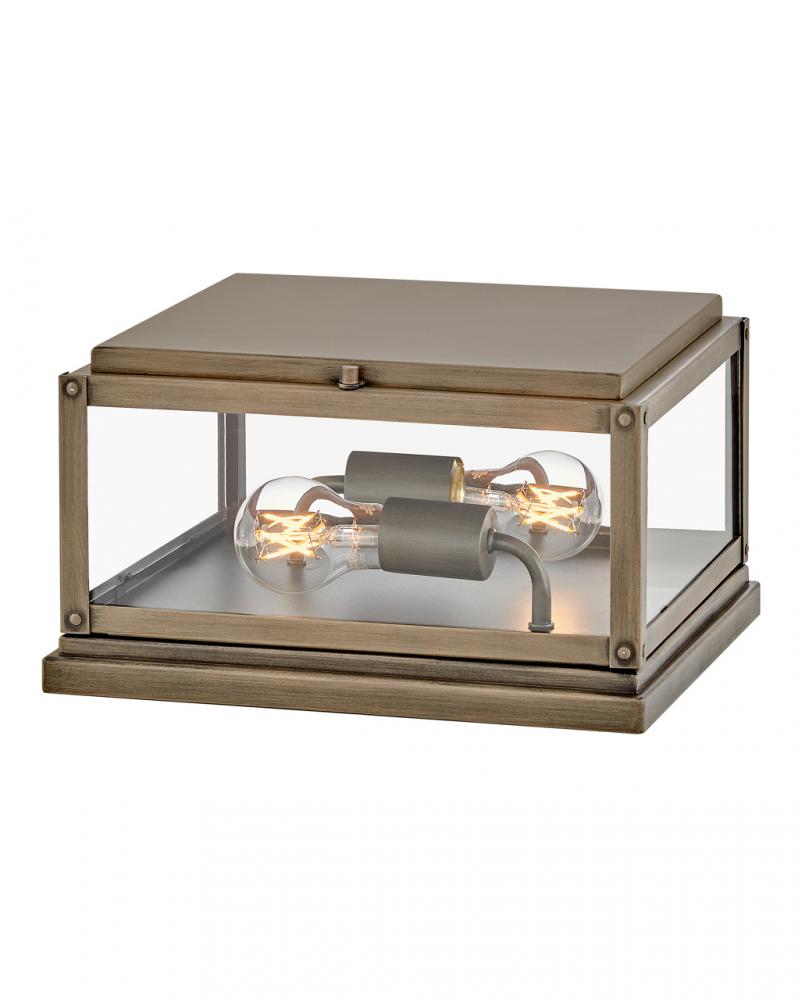 Small Pier Mount Lantern - Bronze