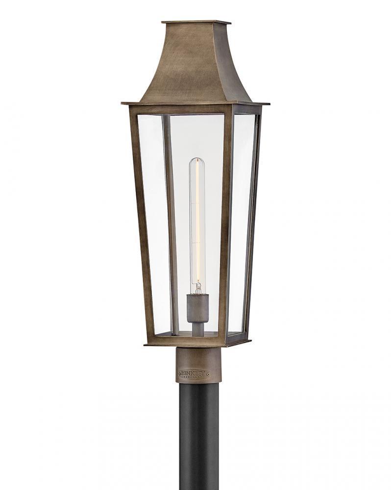 Large Post Top Lantern - Bronze