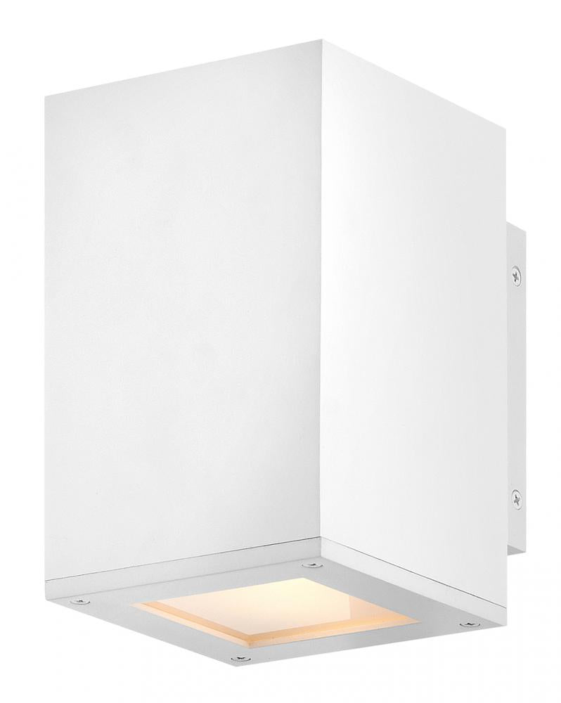 Small Downlight Wall Mount Lantern - White