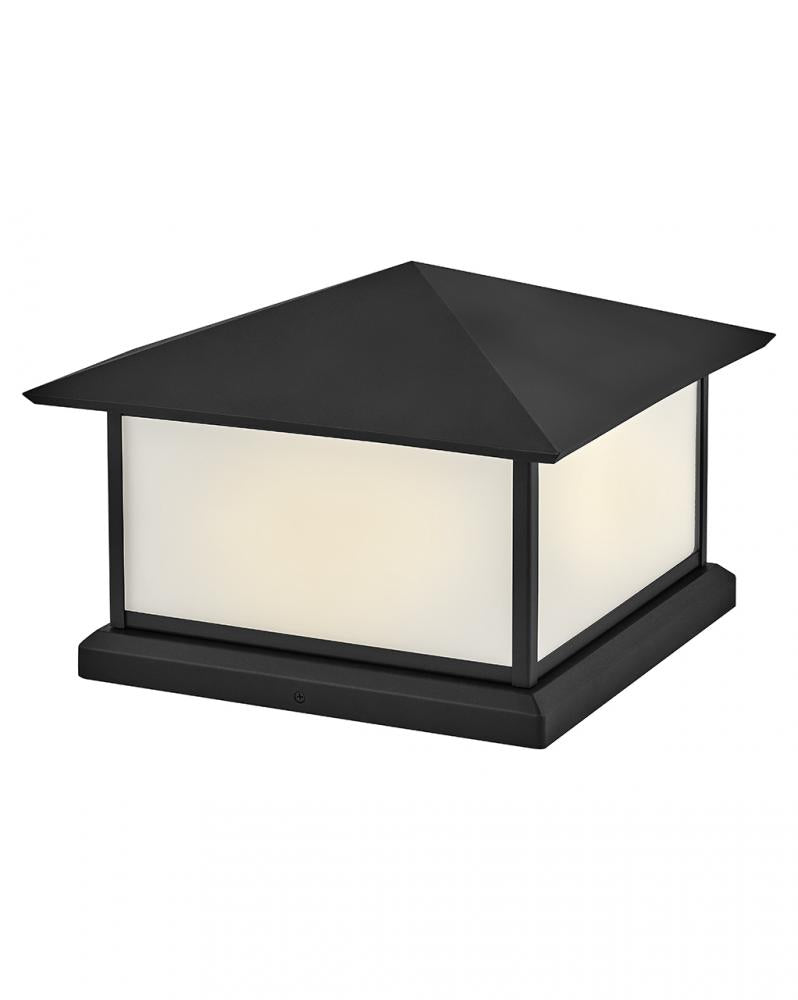Large Pier Mount Lantern 12v - Black
