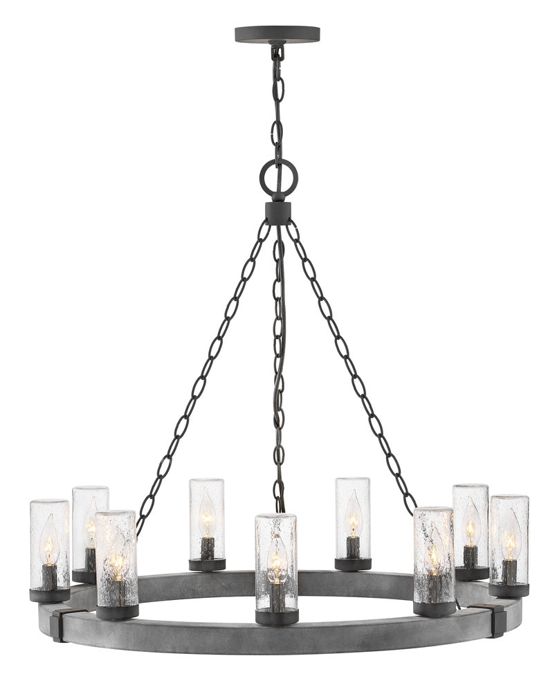 Medium Single Tier Chandelier - Black|Miscellaneous