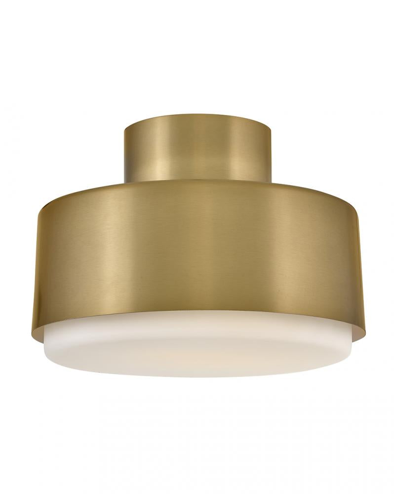 Small Semi-Flush Mount - Brass