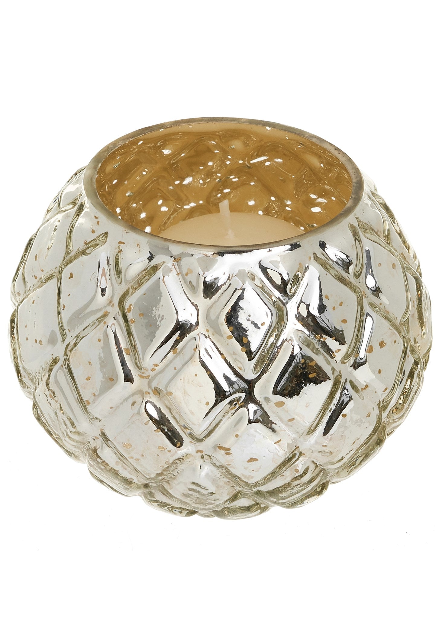 Candle Holder Mercury Glass