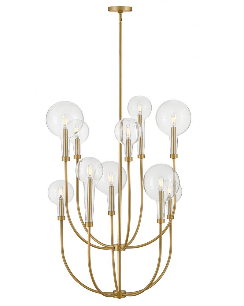 Medium Multi Tier Chandelier - Brass