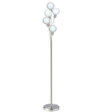 Load image into Gallery viewer, 5LT Incandescent Floor Lamp, SC w/White Glass
