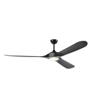 Load image into Gallery viewer, 80 Inch Mylo Weather+ Ceiling Fan with Satin Etch Cased Opal Glass in Satin Black
