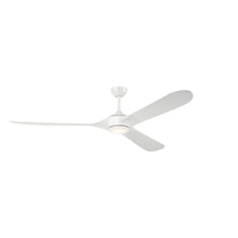 Load image into Gallery viewer, 80 Inch Mylo Weather+ Ceiling Fan with Satin Etch Cased Opal Glass in White
