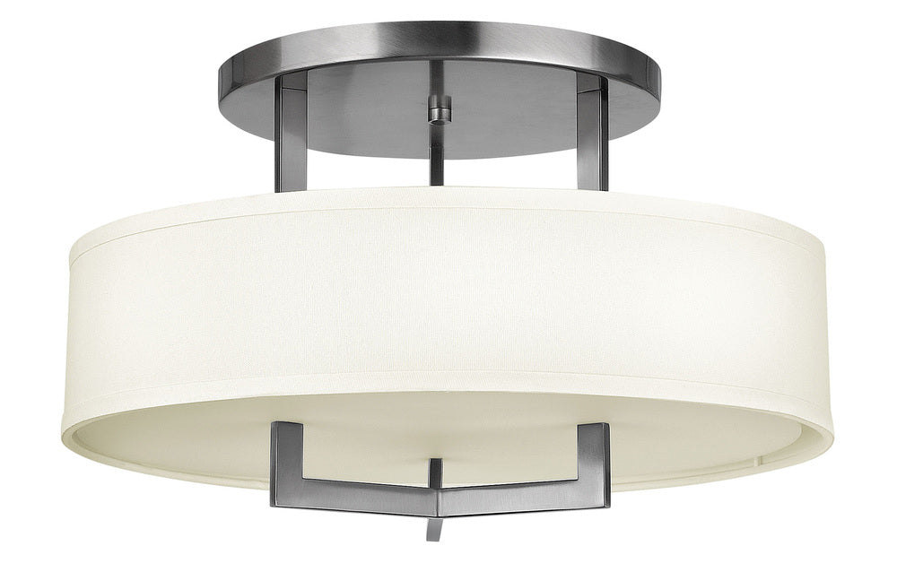Medium Semi-Flush Mount - Nickel