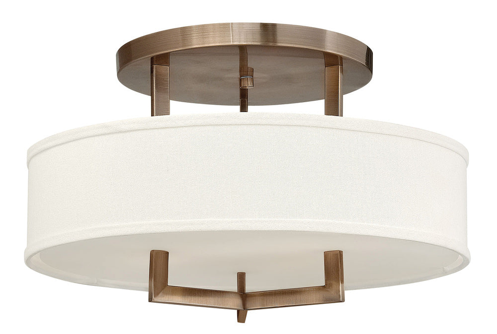 Medium Semi-Flush Mount - Bronze
