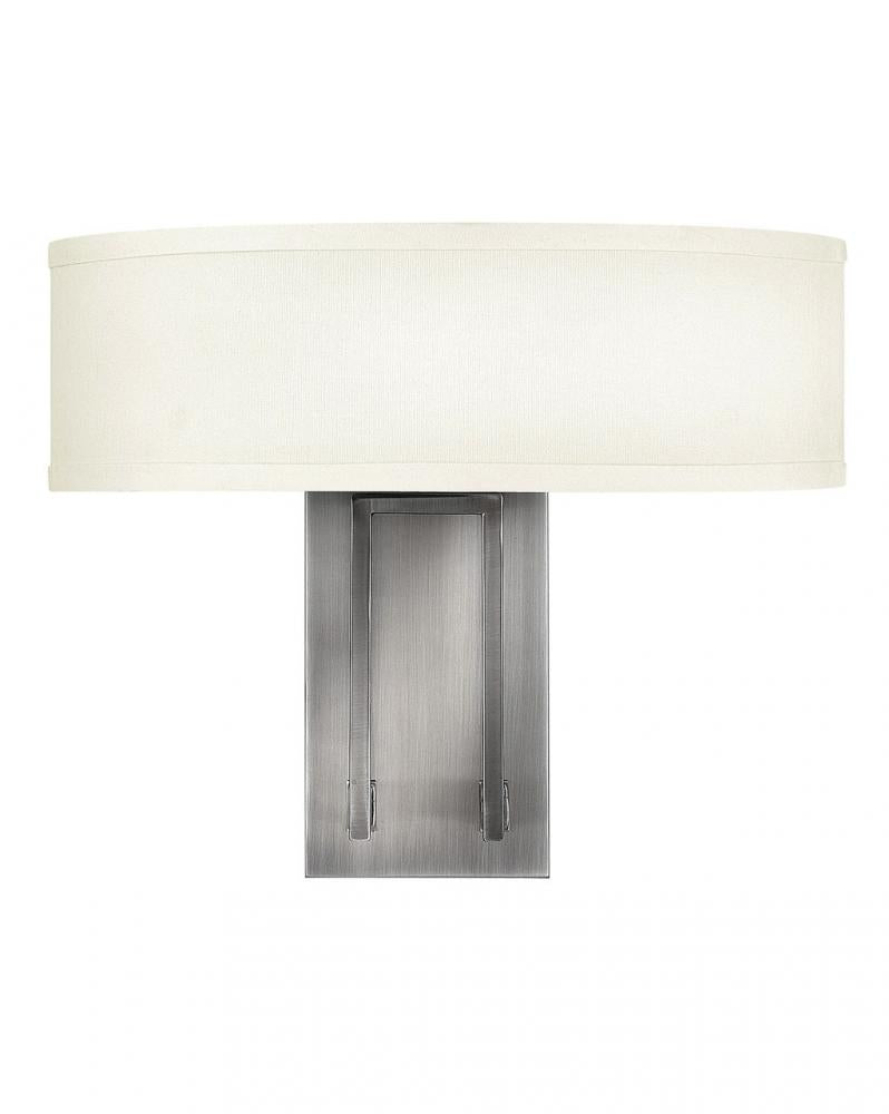 Medium Two Light Sconce - Nickel
