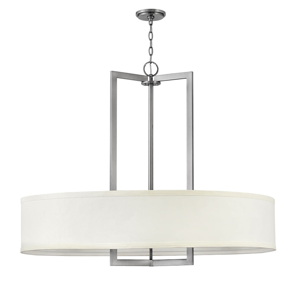 Large Drum Chandelier - Nickel