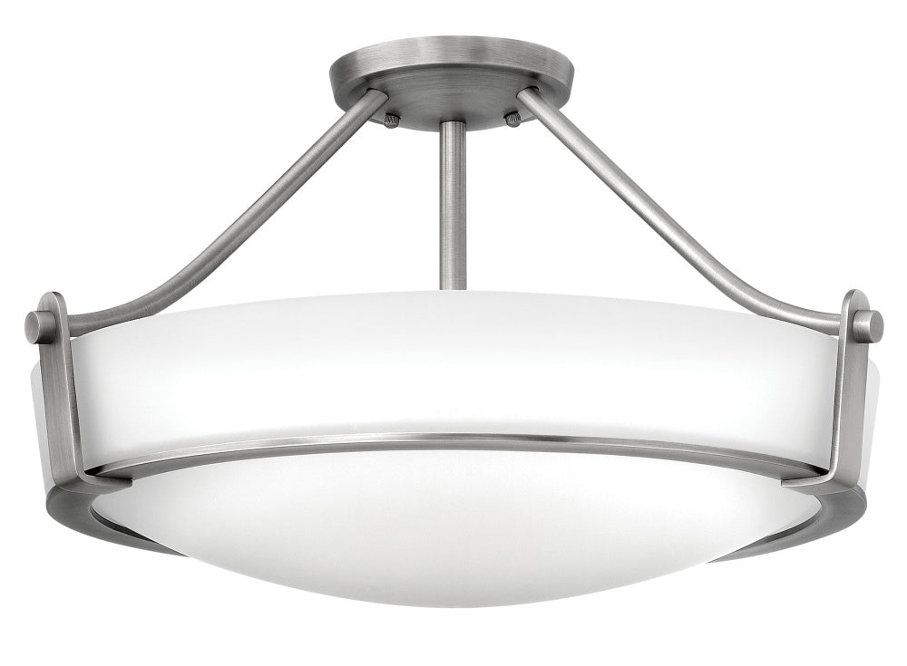 Medium Semi-Flush Mount - Nickel