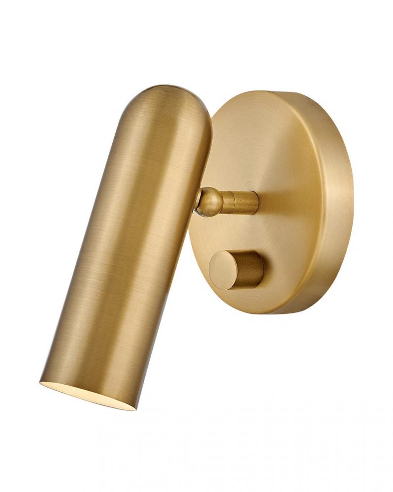 Small Adjustable LED Sconce - Brass