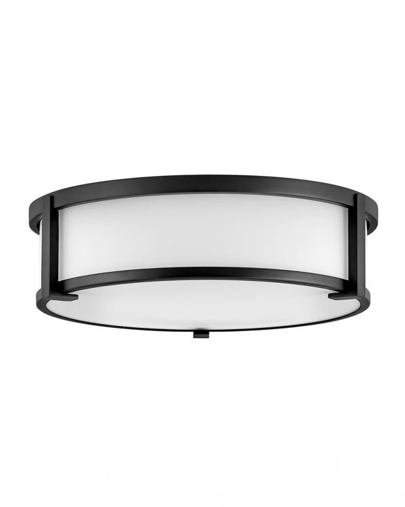 Medium Flush Mount - Black