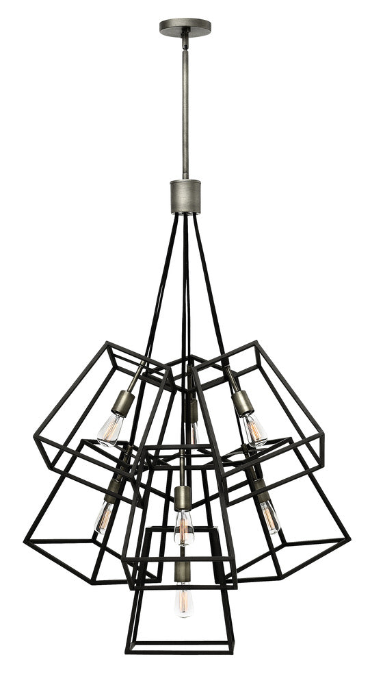 Medium Seven Light Multi Tier - Black|Miscellaneous